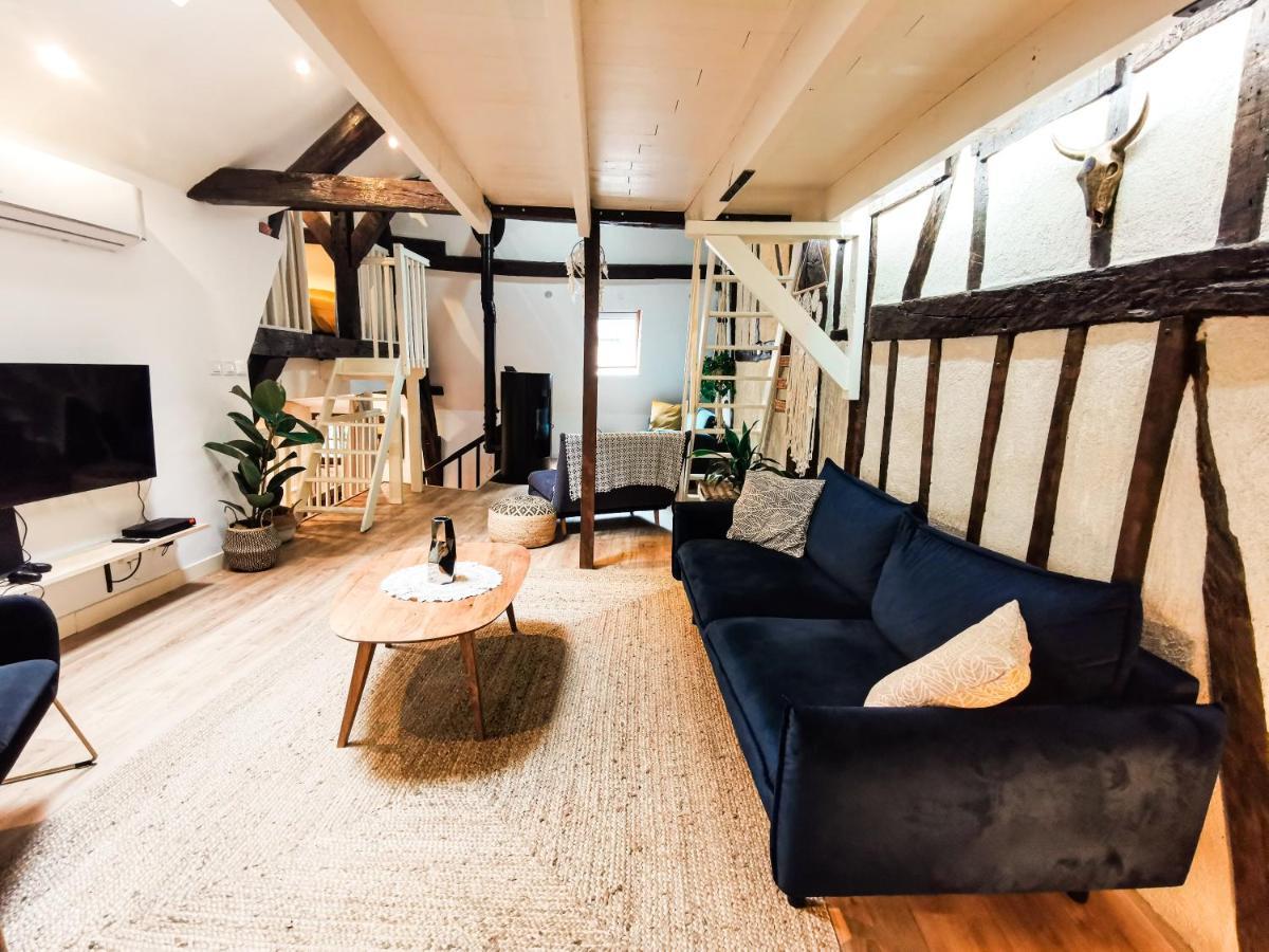 Loft Atypique Au Calme Avec Cour Privative Apartment Bourges Ngoại thất bức ảnh